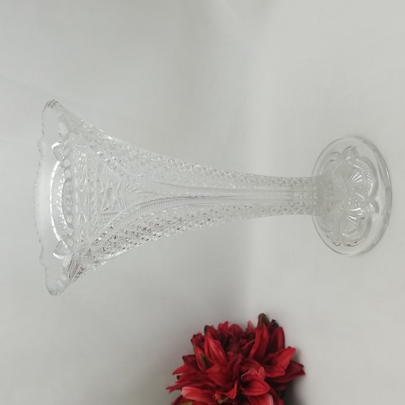 EAPG U.S. Glass Massachusetts Trumpet Vase - Picture 10 of 16